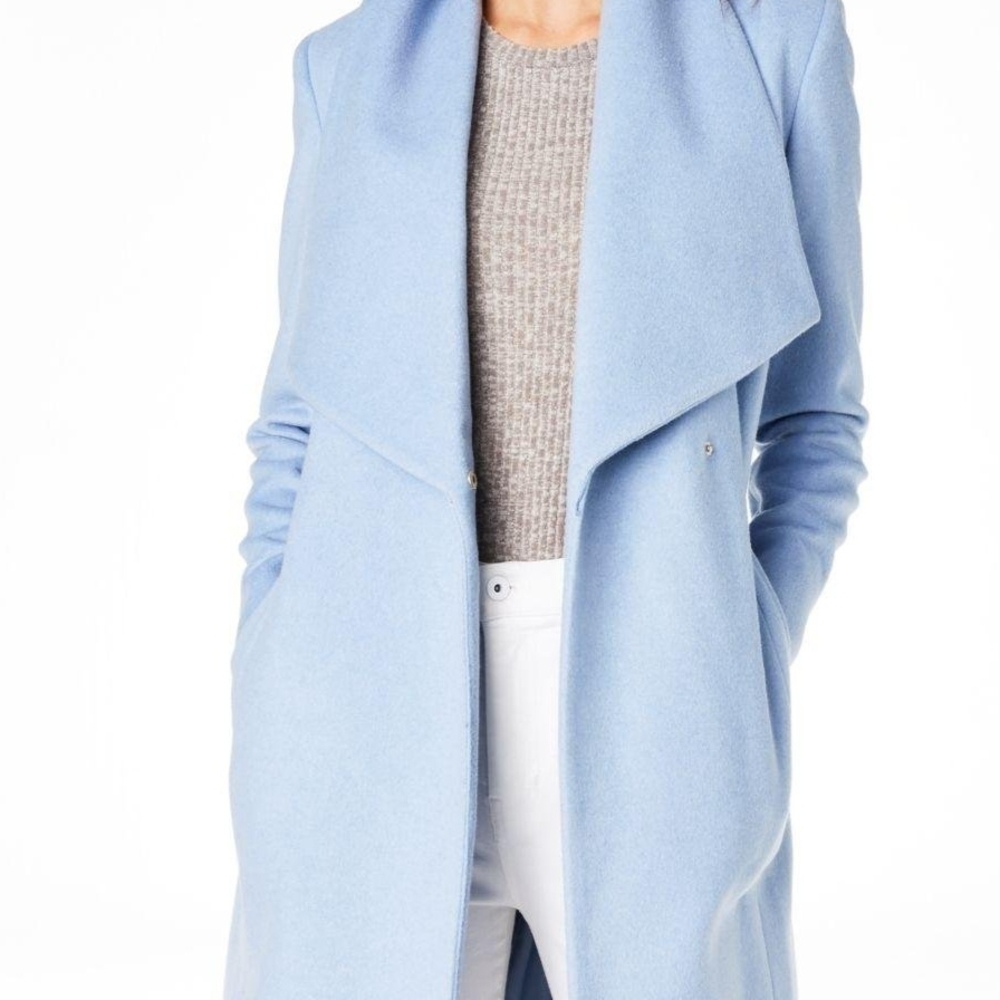 Cole Haan Light Blue Pea Coat